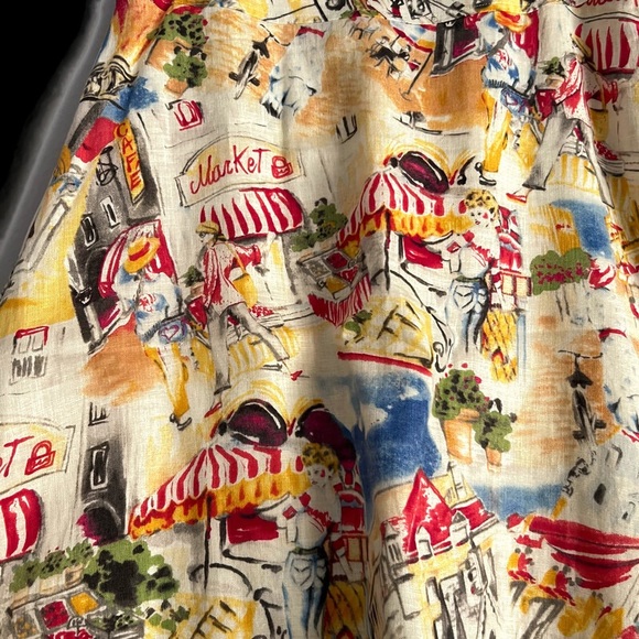 Liz Claiborne colorful A-line skirt size 8 - Picture 3 of 6